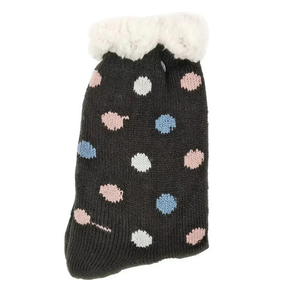 Christmas Gift Thermal Socks Women Winter Warm nightwear Plush Soft Floor Fuzzy Fluffy Fur Slipper Sock Thick Ladies Cute Cow