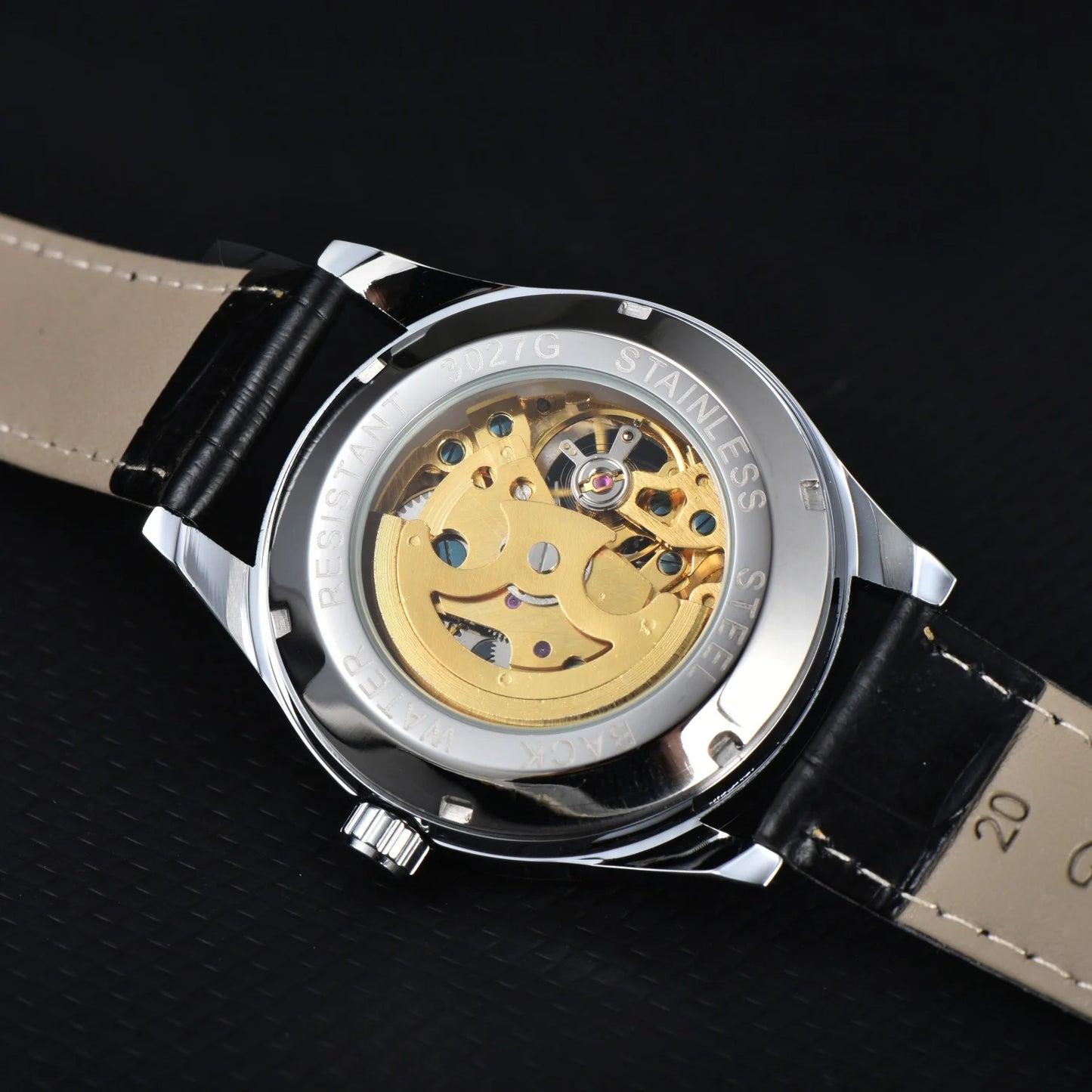 Orient Watch Refurbished Japanese Fully Automatic Mechanical Watch Hollowed Out Business Men's Watch Stainless Steel Strip