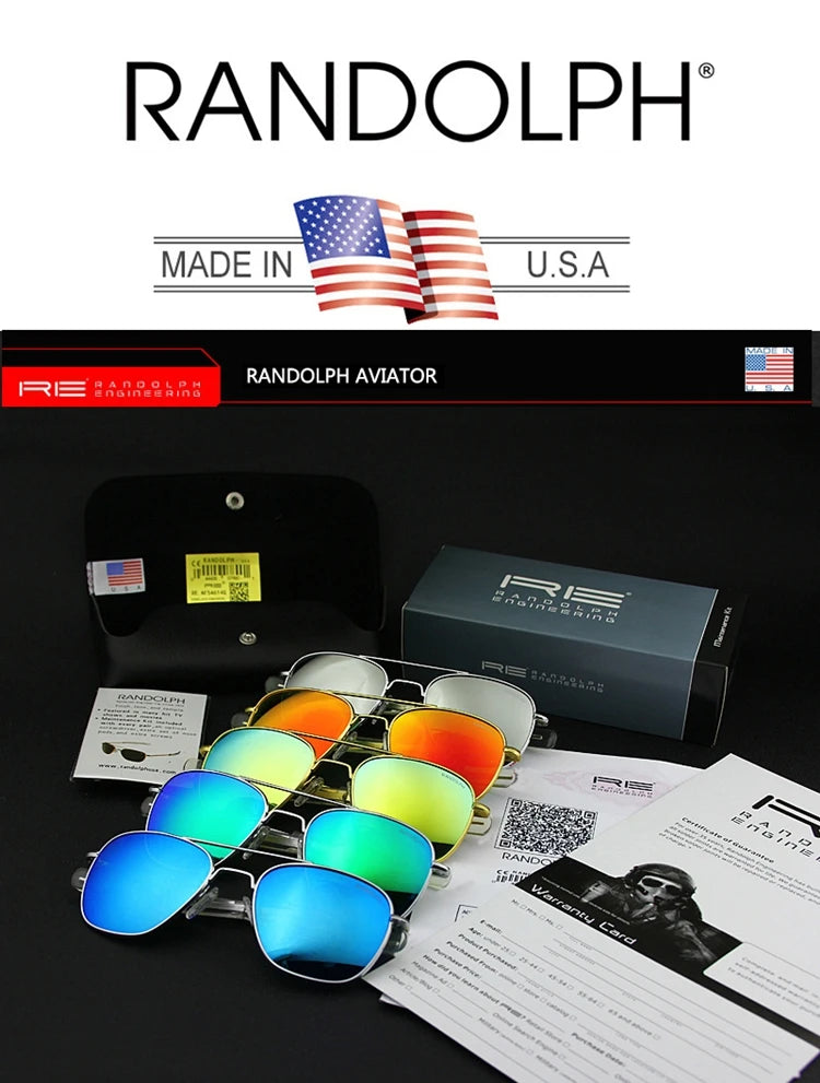 RE Sunglasses Men Top Quality Anti-Scratches American Army Military Mirror AGX Tempered Glass Lens Pilot Sun Glasses UV400