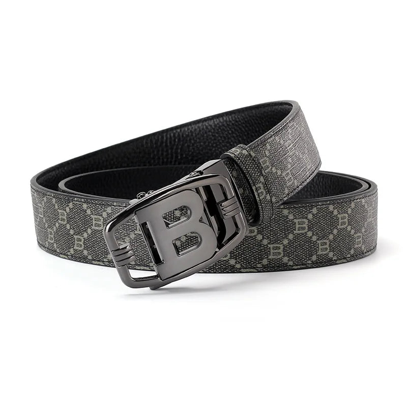 High Quality 3.4cm Luxury Brand Men Belts Famous Leather Belts for men Designers B Buckle Male Strap jeans belt