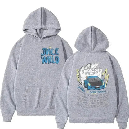 Juice WRLD Hoodies Men Women's Hooded Sweatshirts Fashion Hip Hop Casual Pullovers Autumn Boys Girls Black Streetwear Juicewrld