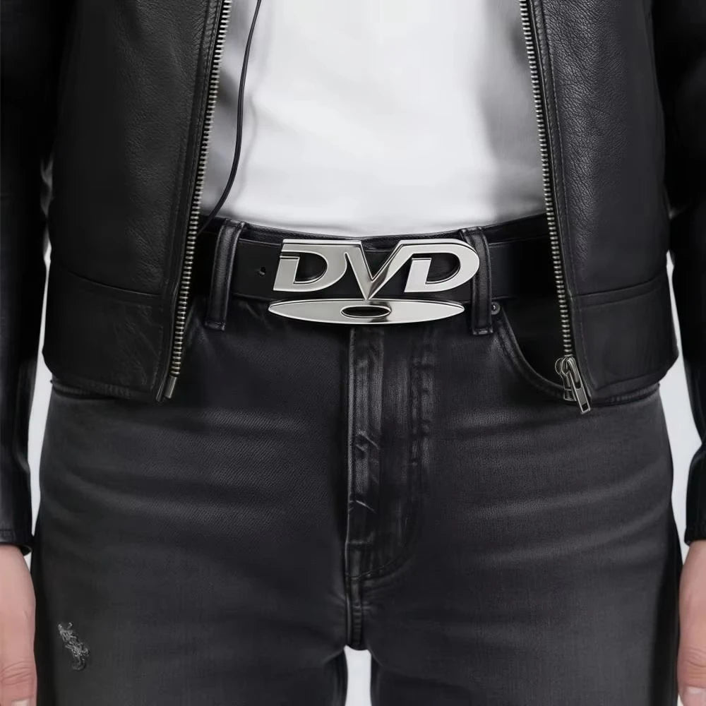 2026 Y2K DVD Belt for Women - Retro Disc Buckle, Luxury Style, Fashionable & Trendy Waist Belt, Hot Selling Decorative Belt