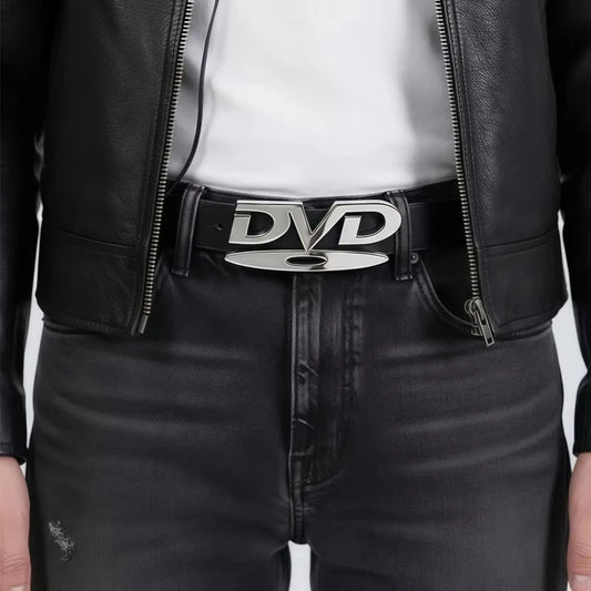 2026 Y2K DVD Belt for Women - Retro Disc Buckle, Luxury Style, Fashionable & Trendy Waist Belt, Hot Selling Decorative Belt