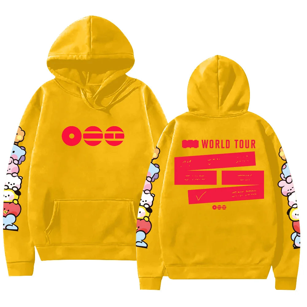 A-Arirang Album Tour Graphic Print Hoodies Pop Fans Gifts Clothing Women Men Comfortable Pullover Fashion New Casual Loose Hoody