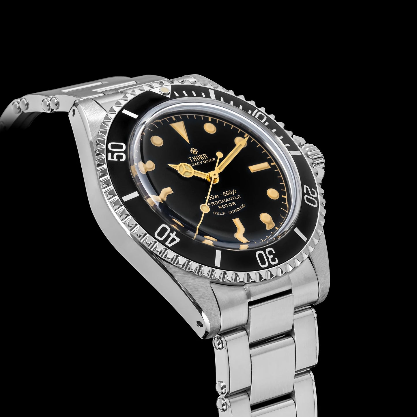THORN T023 V2 40mm Men Watch 36L Stainless Steel PT5000 Automatic Movement Mechanical Watch Sapphire 200m Waterproof Writwatch