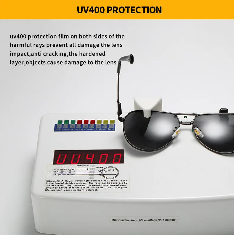 Audi Glasses UV400 Polarized Rectangle Sunglasses for Men Women Driving Motorcycle Cycling Glasses with AntiGlare Lens 553