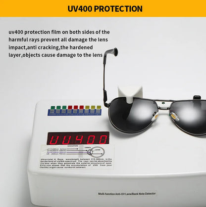 Audi Glasses UV400 Polarized Rectangle Sunglasses for Men Women Driving Motorcycle Cycling Glasses with AntiGlare Lens 553