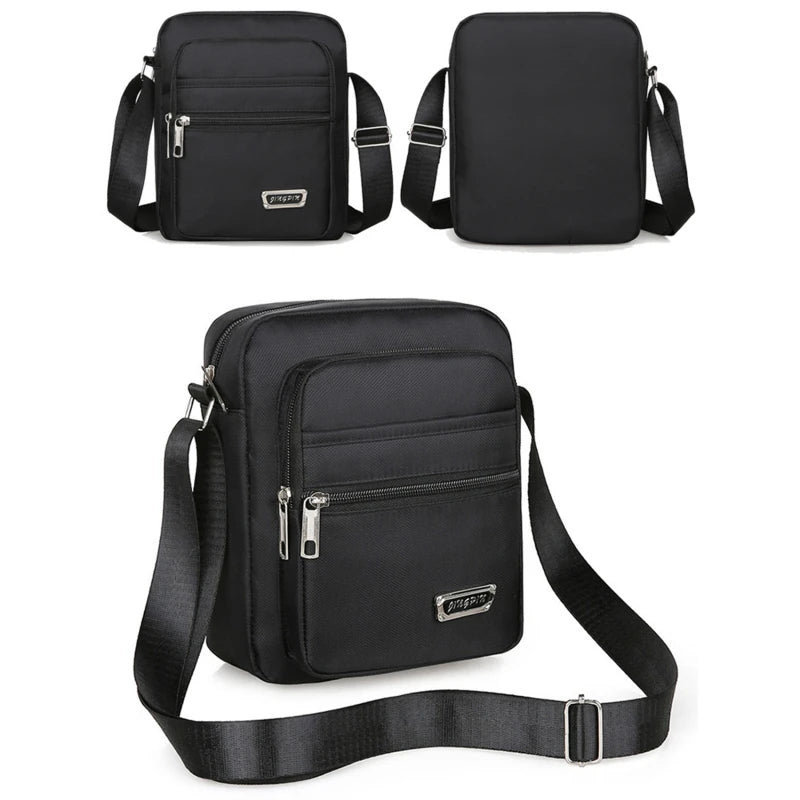 2025 Men Nylon Shoulder Bag Messenger Bag Casual Nylon Zipper Pocket Handbag Fashion Tote Travel Male Crossbody Bags New