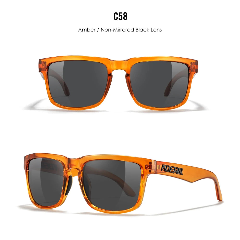 KDEAM Unisex Square Sunglasses Polarized Coated Lens Suitable For Driving Fishing Sunglasses Anti-Blue Light Computer Eyeglasses