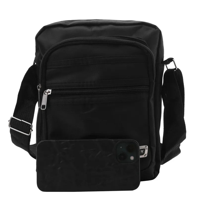 2025 Men Nylon Shoulder Bag Messenger Bag Casual Nylon Zipper Pocket Handbag Fashion Tote Travel Male Crossbody Bags New