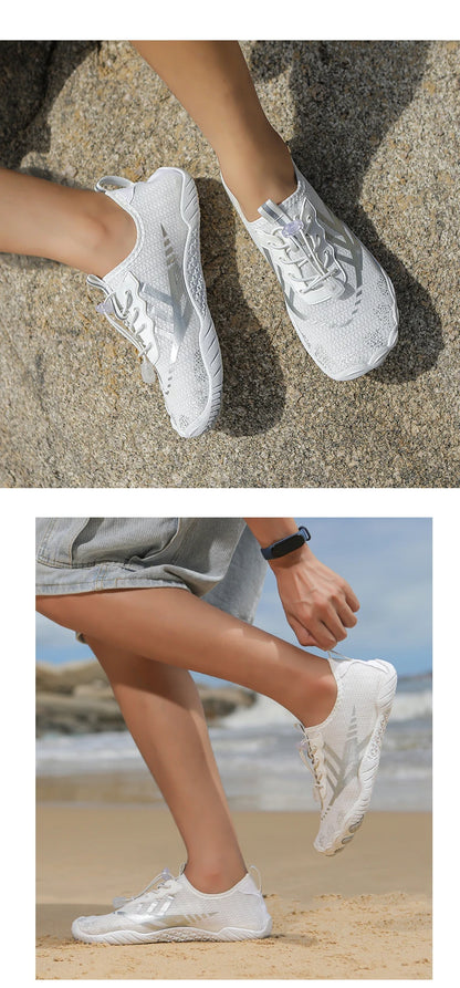 Quick Dry Water Shoes For Men Women Barefoot Shoes Beach Aqua Shoes Lightweight Sports Sneakers Hiking Surfing Boating Fishing