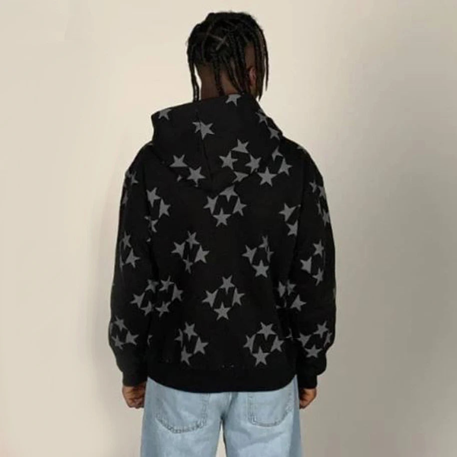 Gothic Long Sleeve Rhinestone Skeleton Hoodie Y2k Jacket Men Hoodies Oversized Full Zip Hoodie Goth Sweatshirt Sport Coat Autumn