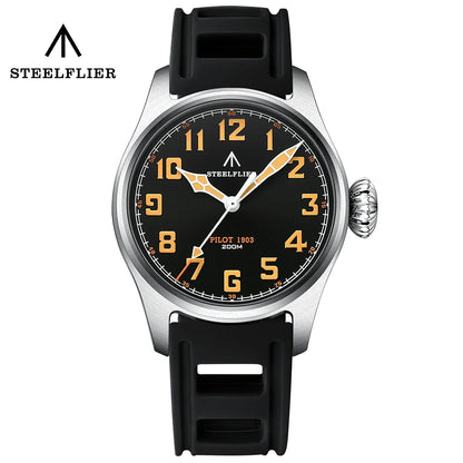 STEELFLIER Official SF740V New Quartz Wristwatch Super C3 Luminous 200M Waterproof VH31 Mute Movement Man Fashion Business Watch