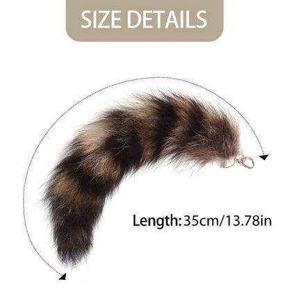 New Fashion Wolf Tail Fur Keychains Unisex Pendant Car Keyring Holder Key Chains Charm Bag Accessories Gifts