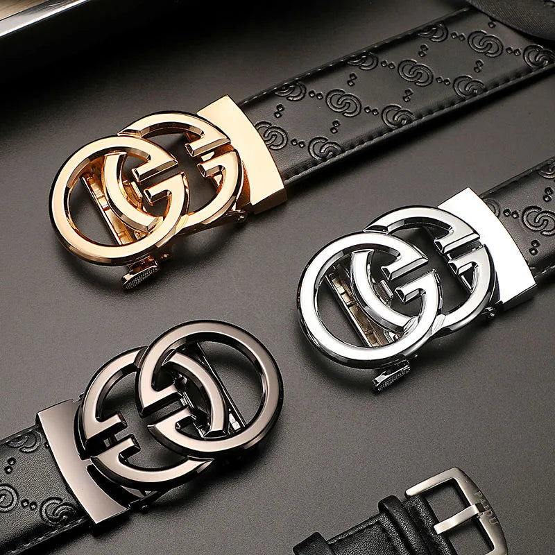 New wide 3.4cm Women's Belt Formal Leather Canvas Belt Women High Quality Metal Buckle Male Belt for men jeans work belt