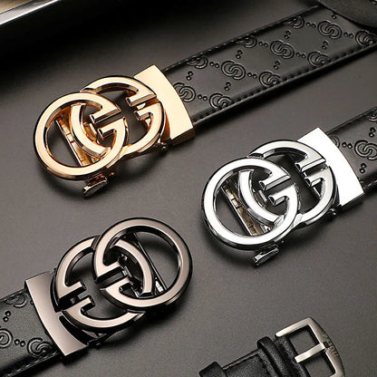 New wide 3.4cm Women's Belt Formal Leather Canvas Belt Women High Quality Metal Buckle Male Belt for men jeans work belt