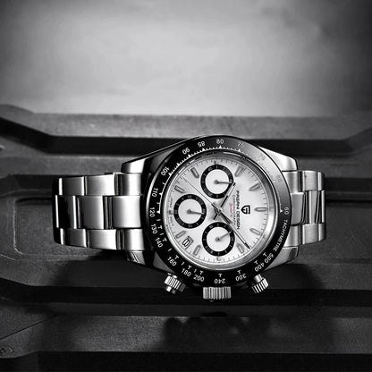 New PAGANI DESIGN PD1644 Luxury Men's Quartz Watch Automatic date Wristwatches Sport 100m Waterproof Chronograph Men Gift