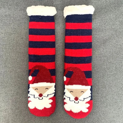 Christmas Gift Thermal Socks Women Winter Warm nightwear Plush Soft Floor Fuzzy Fluffy Fur Slipper Sock Thick Ladies Cute Cow