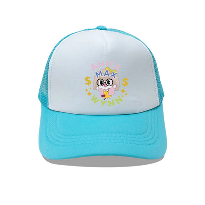 Trendy Anita Max Wynn Foam Trucker Hat Cute Mesh Snapback Caps Boy Girl Sun Beach Baseball Cap Female Summer Breathable Visor