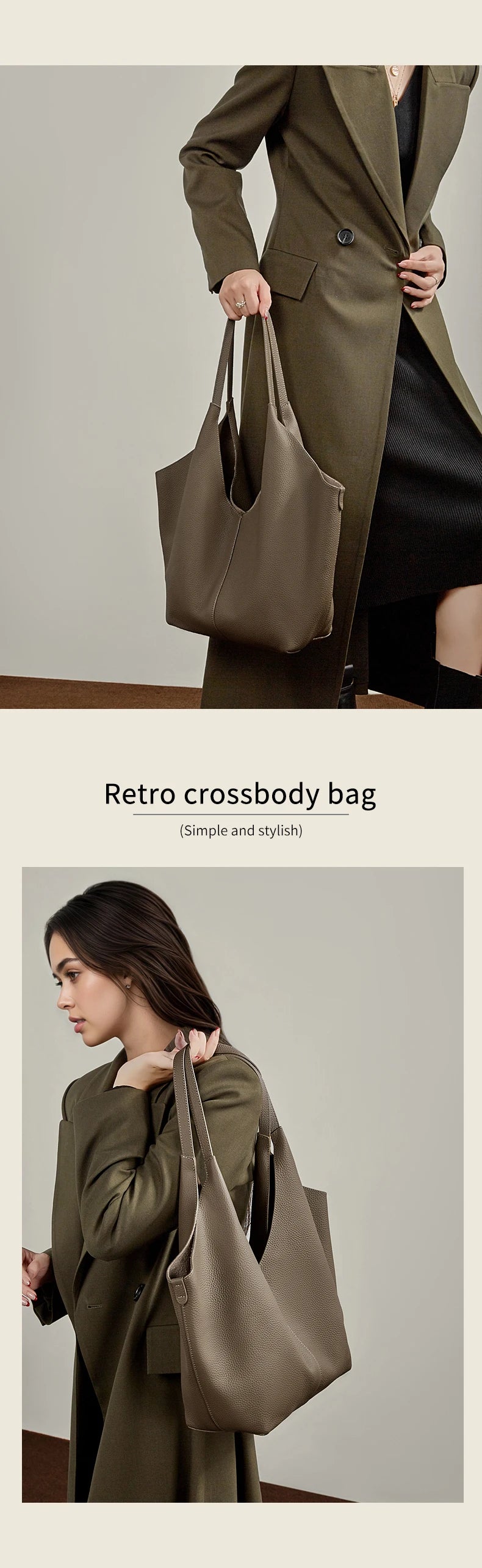 Hifashion Cow Genuine Leather Large Underarm Shoulder Bags For Women 2026 Luxury Designer Shopping Tote Office Ladies Handbags