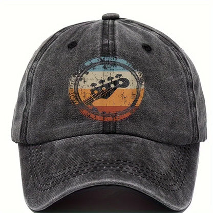 Print Washed Cotton Baseball Cap for Men Women Vintage Casual Peaked Caps Outdoor Running Sun Hat Adjustable Soft Top