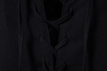 King Billion Men's Shirts Casual Men Cotton Linen Long Sleeve T-shirt Spring Autumn Vintage Shirt US Size Drawstring Neck