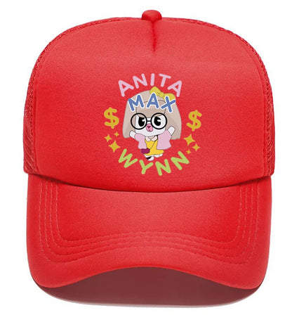Trendy Anita Max Wynn Foam Trucker Hat Cute Mesh Snapback Caps Boy Girl Sun Beach Baseball Cap Female Summer Breathable Visor