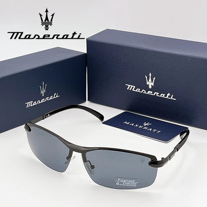 MASERATI UV400 Polarized Sunglasses Lightweight Frameless for Cycling Driving Outdoor Unisex Men Women Daily Sunglasses 20345