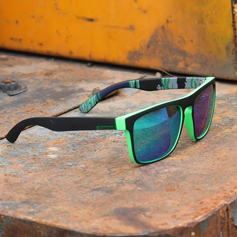 1-4PCS Men Classical Square Polarized Sports Sunglasses Lightweight PC Frame UV400 for Driving Fishing Cycling Unisex Durability