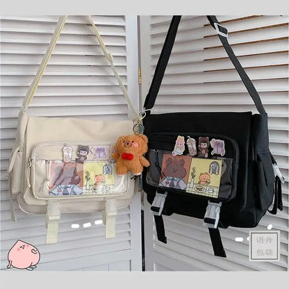 Women's Bag Messenger Korean Style Female Backpack College Large Capacity Versatile Shoulder Student School Postman Tote Bags