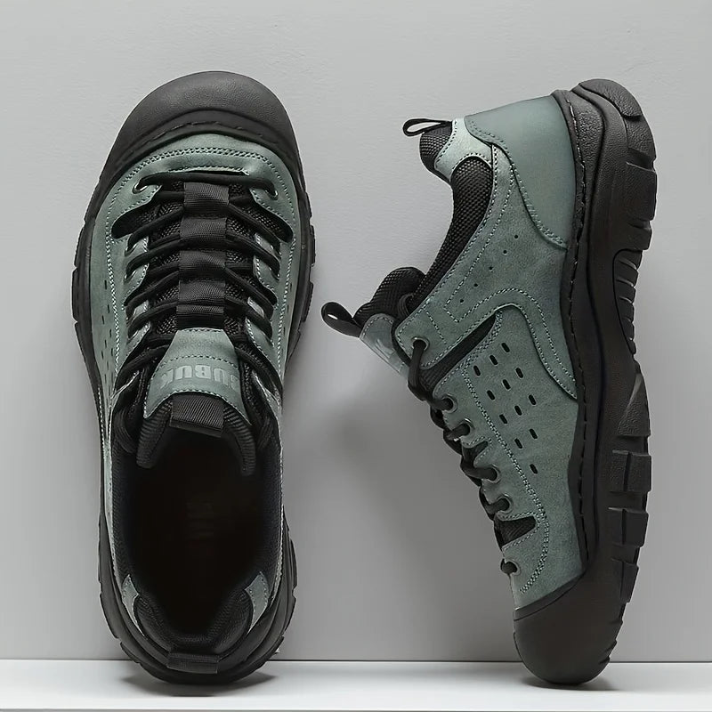 Men's Casual Large-Size Sneakers, Comfortable for All Seasons, Lace-Up Men's Shoes, Non-Slip and Wear-Resistant Hiking Shoes, Walking Shoes, Breathable Uppers, Suitable for Daily Wear, Outdoor Travel, Hiking, Trekking, Busine