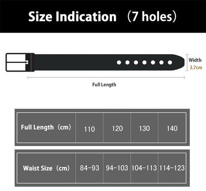 Maikun Genuine Leather Men's Belt Large Size Casual Belt   Alloy Pin Buckle Business Suit Belt Father's Day Present Gift