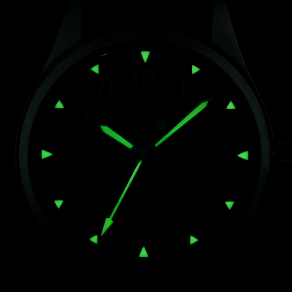 Militado ML07 Quartz Watches VH31/Miyota 2035 Movement Domed Sapphire Crystal Military Watch 100m Waterproof Luminous Mens Watch