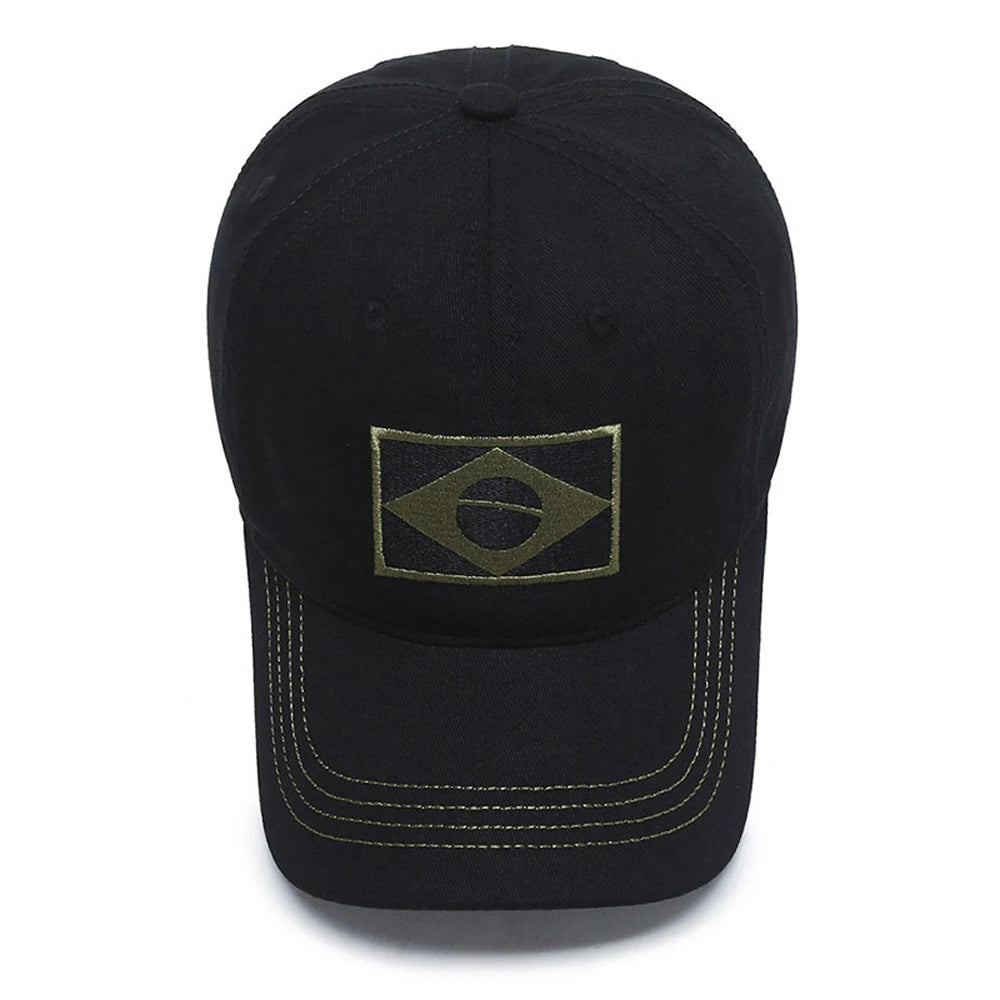 New  Baseball Cap Men Summer Brazil Flag Sun Protection Snapback Cap Male Fashion Casual Golf Baseball Hat Airsoft Hat
