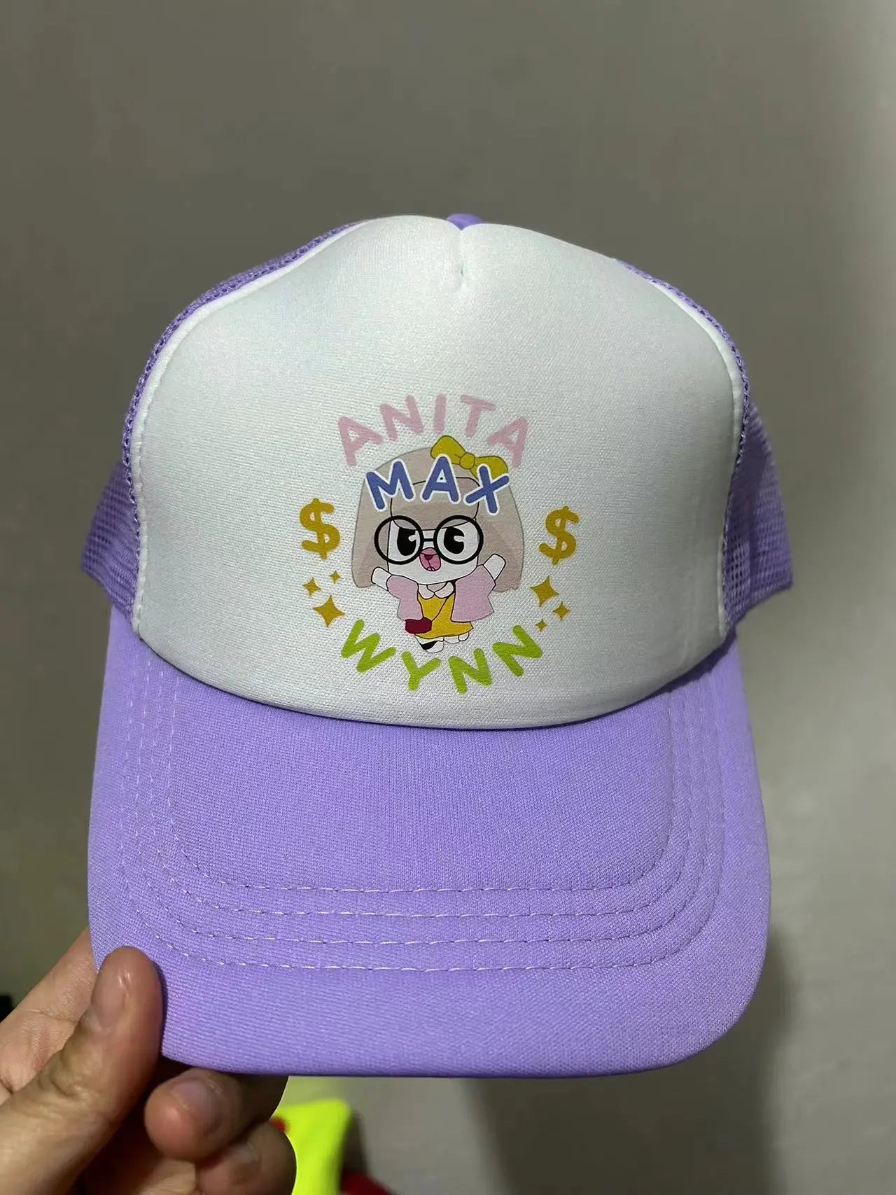 Trendy Anita Max Wynn Foam Trucker Hat Cute Mesh Snapback Caps Boy Girl Sun Beach Baseball Cap Female Summer Breathable Visor