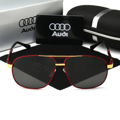 Audi Polarized UV400 Driving Sunglasses for Men/Women Square Frame Glasses Wholesale Gift for Auto Enthusiasts