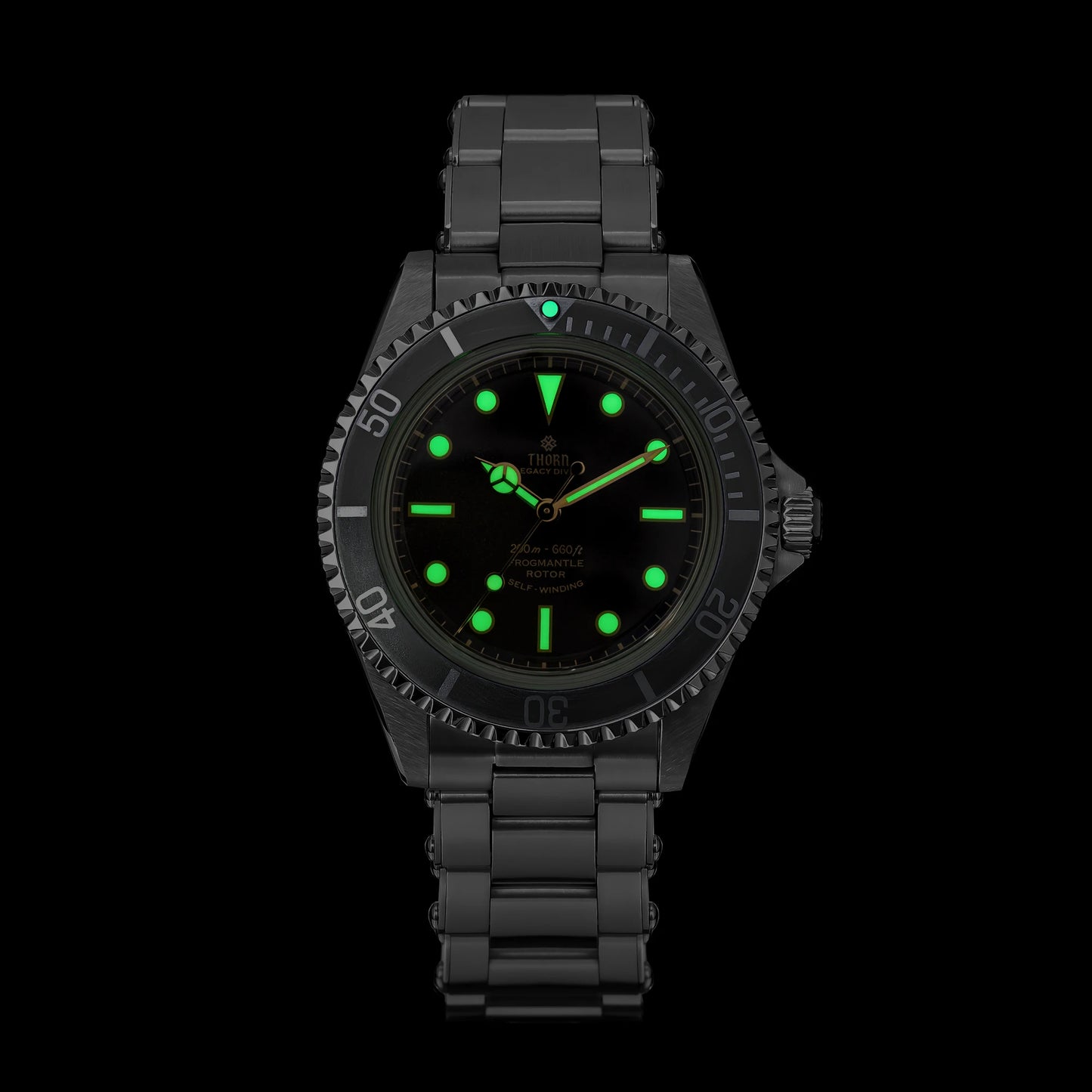 THORN T023 V2 40mm Men Watch 36L Stainless Steel PT5000 Automatic Movement Mechanical Watch Sapphire 200m Waterproof Writwatch