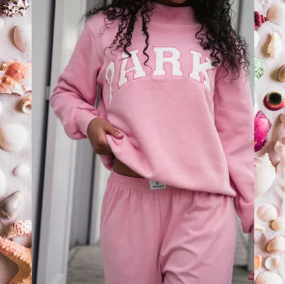 2026Grey Printed Sweatshirt women Soft Fleece long sleeve sweatshirt female autumn winter high neck loose women's hoodie clothes