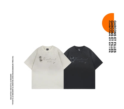 Retro Washed Oversized T-shirt Men Clothing Graphic T Shirts High Quality Short Sleeve Printed Tees 2026 Hip Hop Y2k New In Tops