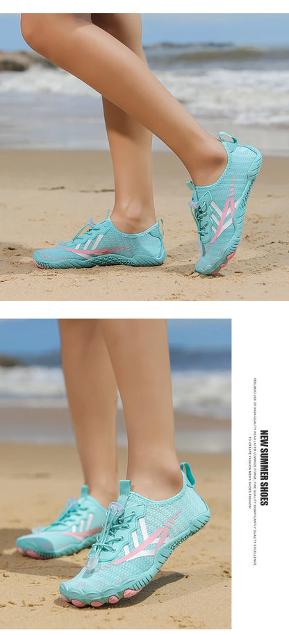 Quick Dry Water Shoes For Men Women Barefoot Shoes Beach Aqua Shoes Lightweight Sports Sneakers Hiking Surfing Boating Fishing