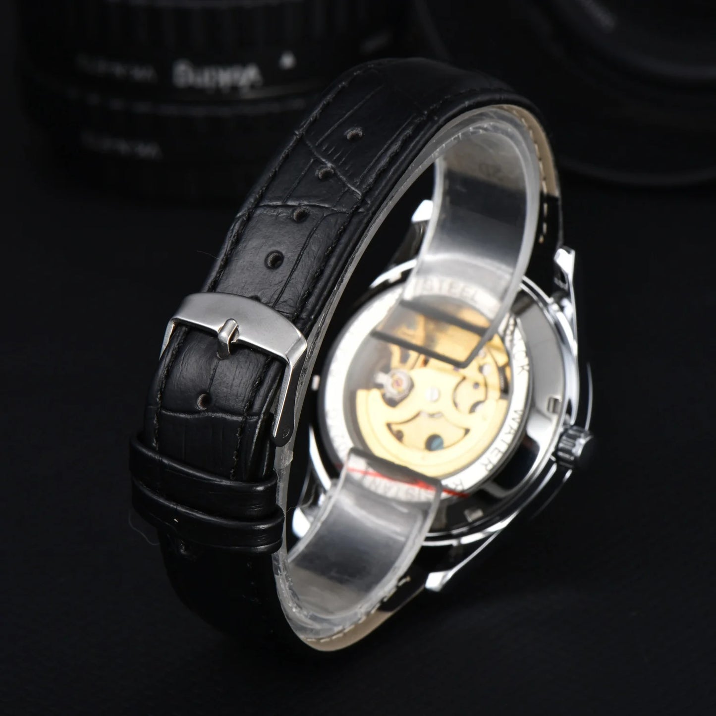 Orient Watch Refurbished Japanese Fully Automatic Mechanical Watch Hollowed Out Business Men's Watch Stainless Steel Strip