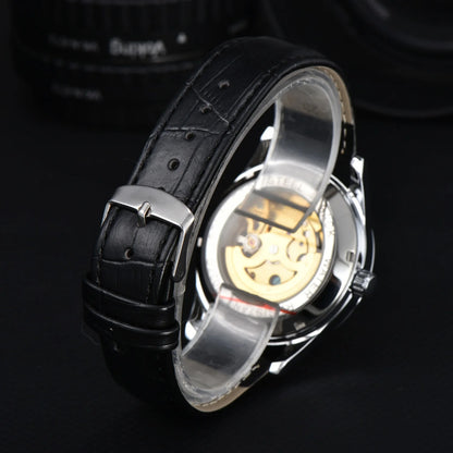 Orient Watch Refurbished Japanese Fully Automatic Mechanical Watch Hollowed Out Business Men's Watch Stainless Steel Strip