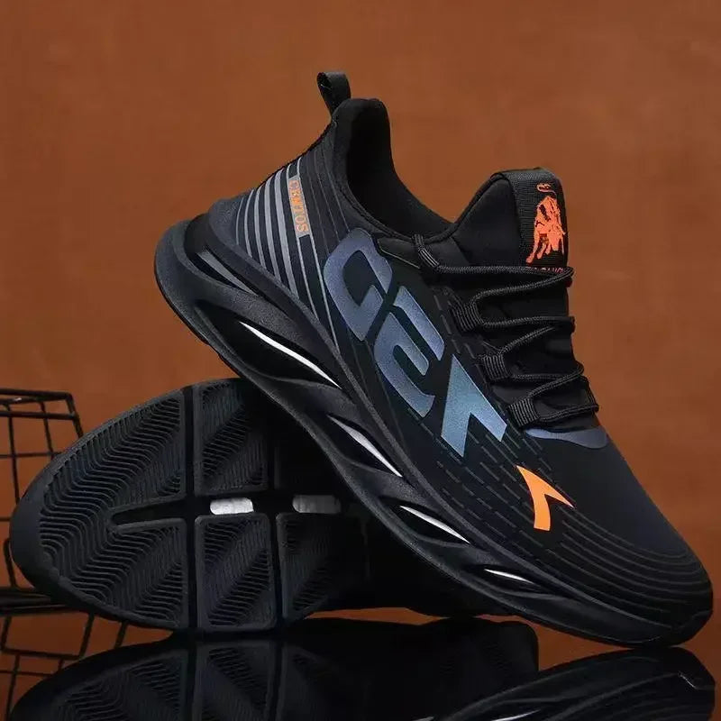 New Summer Mens Breathable Mesh Running Shoes Lightweight Sports Sneakers Fashion Trendy Brand