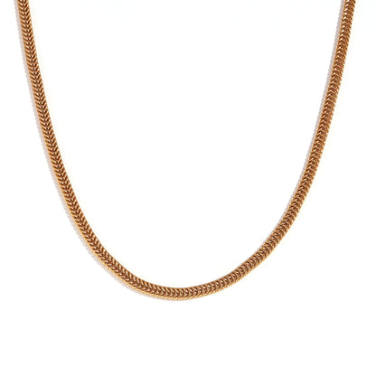 MamacitaSlay water wave chain snake chain Women's stainless steel necklace Bracelets Belly Chain Various styles Jewelry