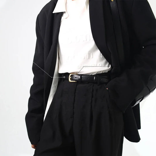 Women's Trousers Belt Belts for Women Fashion Luxury Designer Brand Belt for Jeans Pin Buckle Black Brown Waist Belt ZX015