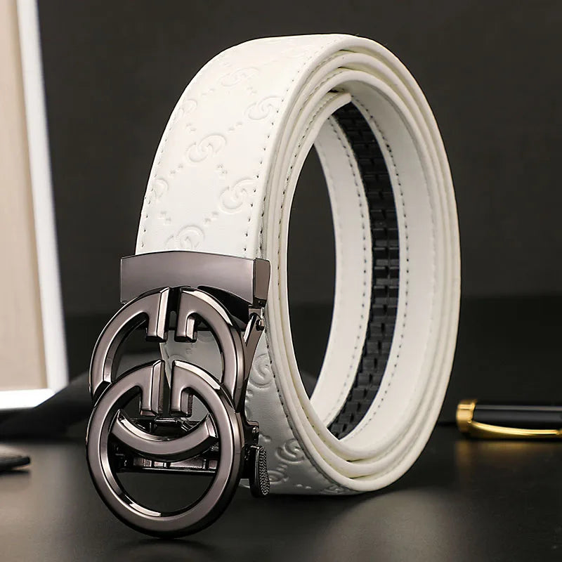 New wide 3.4cm Women's Belt Formal Leather Canvas Belt Women High Quality Metal Buckle Male Belt for men jeans work belt