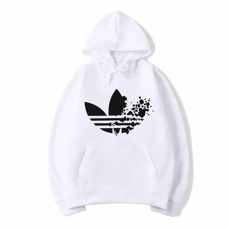 Men's Fashionable and Versatile Fleece Sweatshirt, Thin and Warm, Three-dimensional Pocket, Printed Fit