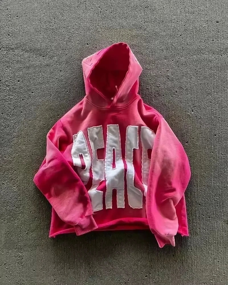2025 American New Fashion Oversized Pattern Printed Zipper Hooded Sweater Men Y2K Gothic Harajuku Hip Hop Popular Couple Hoodies