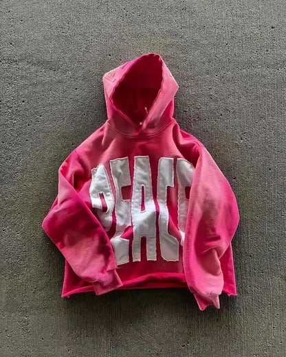 2025 American New Fashion Oversized Pattern Printed Zipper Hooded Sweater Men Y2K Gothic Harajuku Hip Hop Popular Couple Hoodies