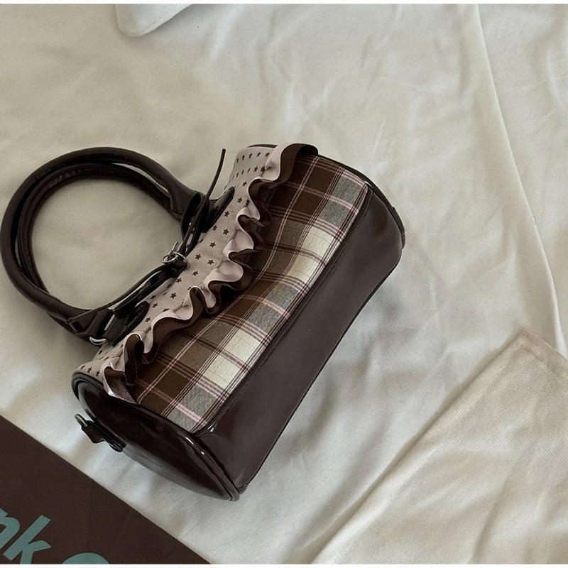 Fashion Polka Dot Ladies Piano Bag New Style Niche Underarm Shoulder Bag Sweet Personality Piano Backpack Women's Bag Square Bag
